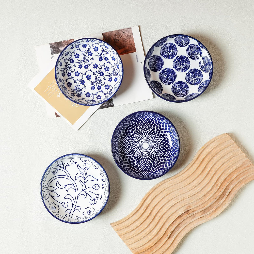 Selamica stackable ceramic bowls save cabinet space and organize feeding areas.