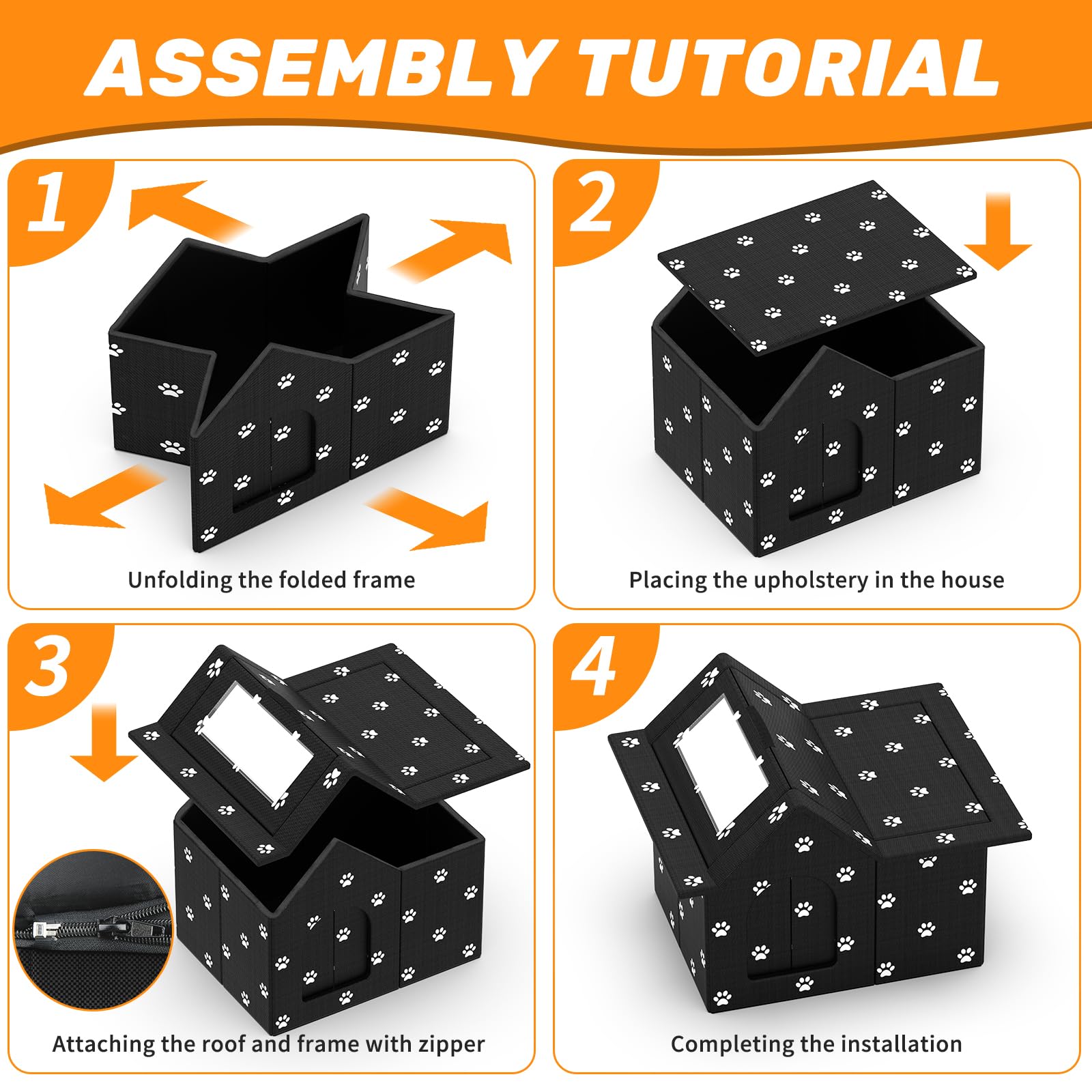 SELBATON DIY side-door curtains shield pets from rain and drafts