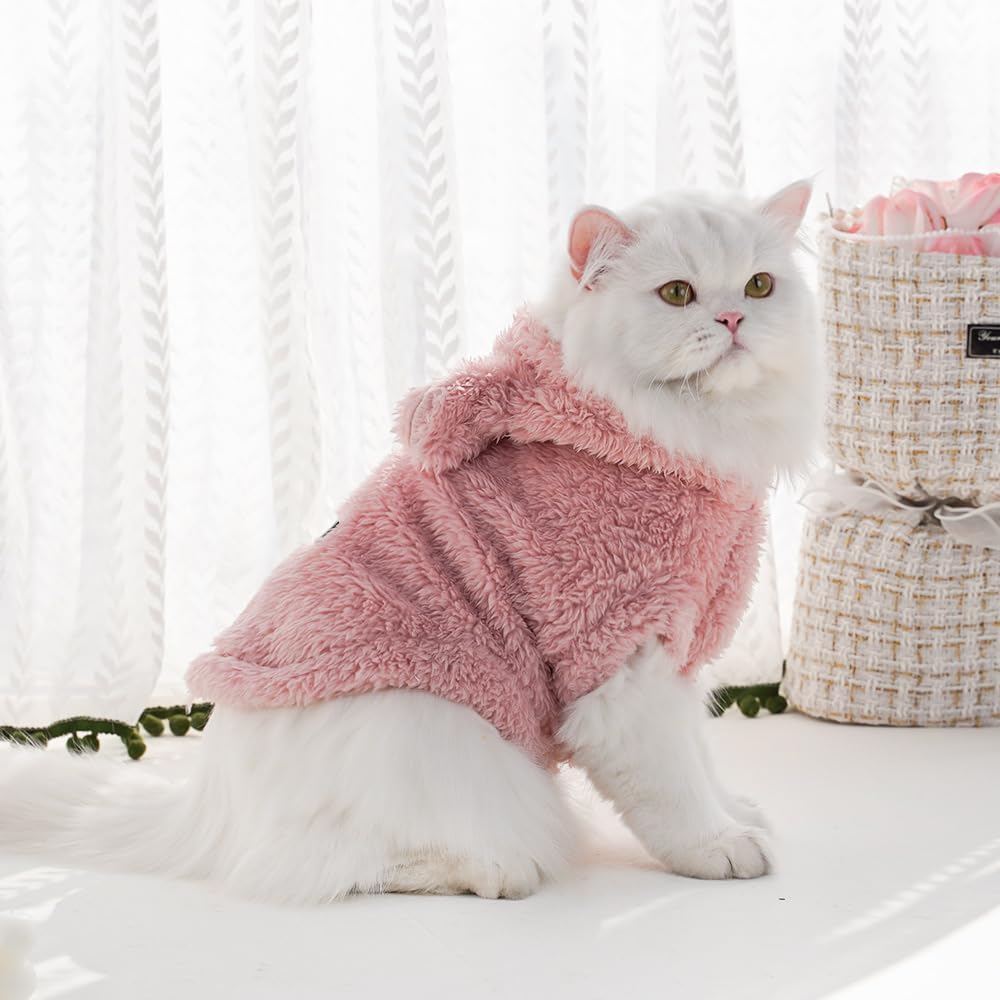 Selena bunny ears hoodie model wearing pet wear for everyday use
