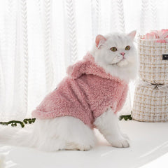 Selena bunny ears hoodie model wearing pet wear for everyday use
