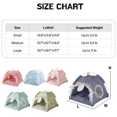 Selena cat bed tent pink removable cover enables easy cleaning and relocation