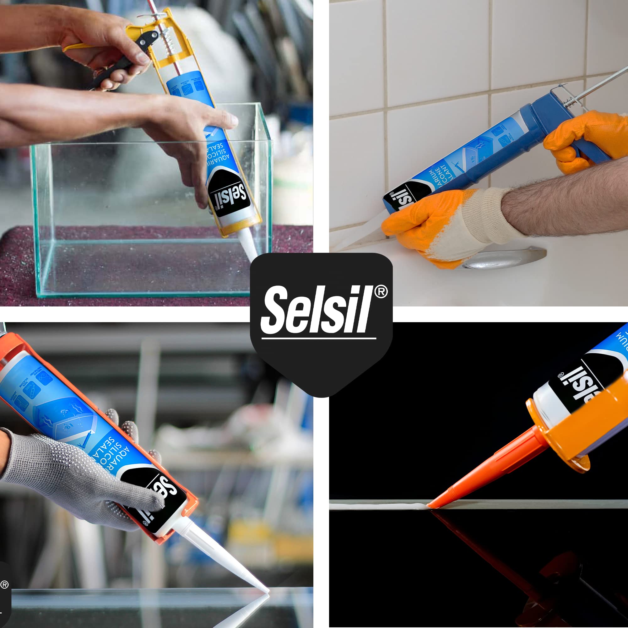 SELSIL Sealant Clear UV and temperature resistance supports durable aquarium joints