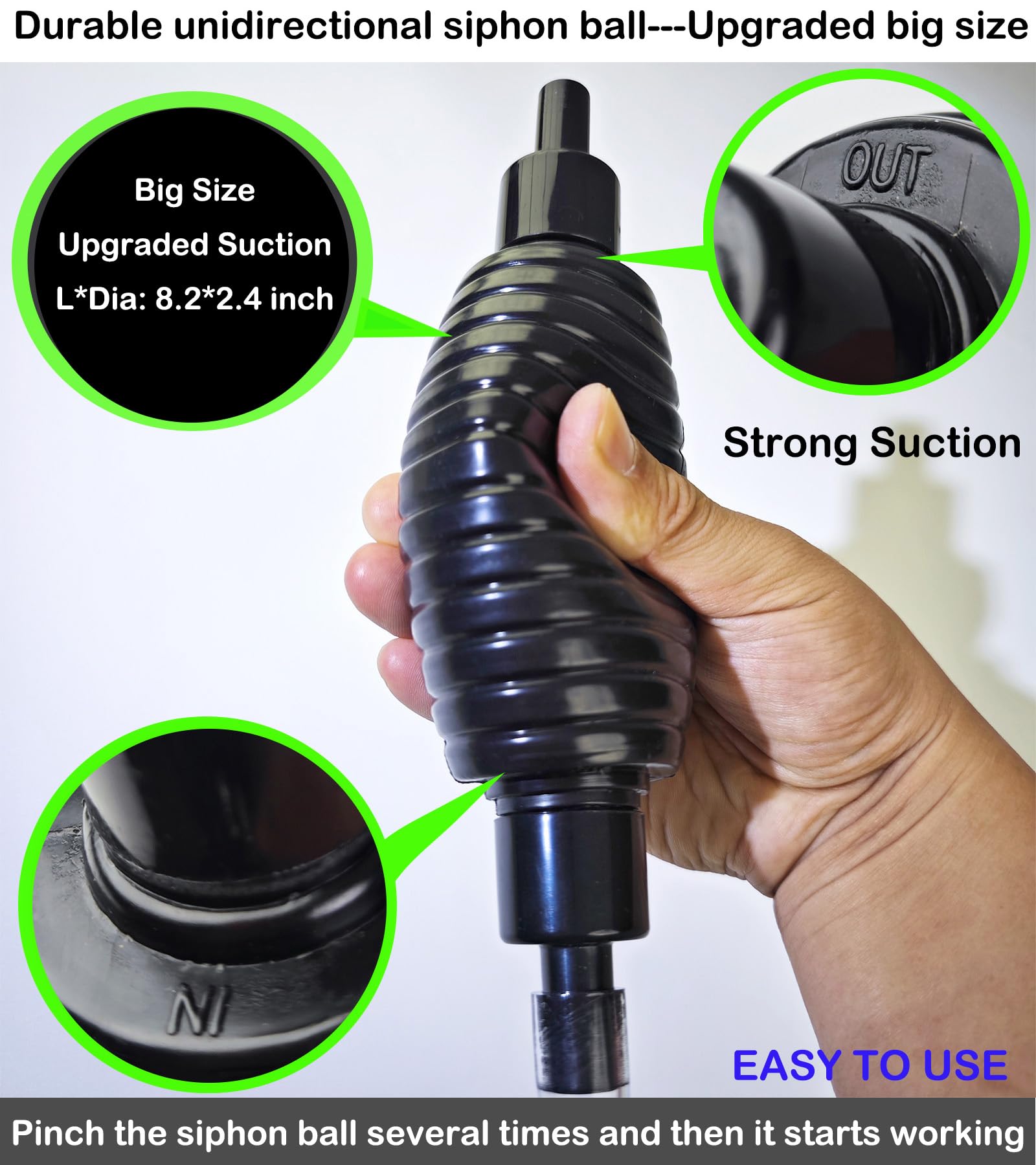Seltomer 7ft hose durability for kink-free, safe fish tank circulation.