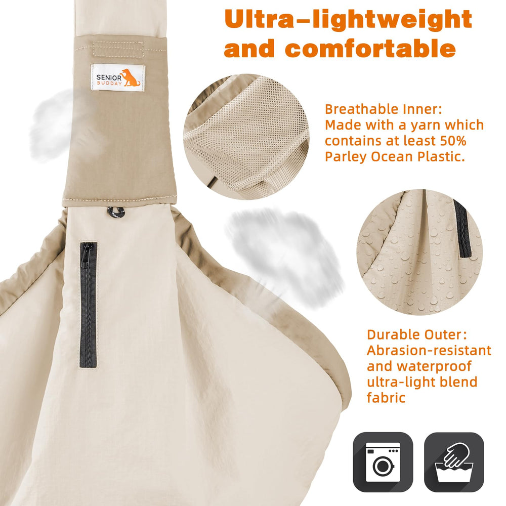 SENIOR BUDDAY dog carrier sling uses durable fabric for daily use and easy cleaning