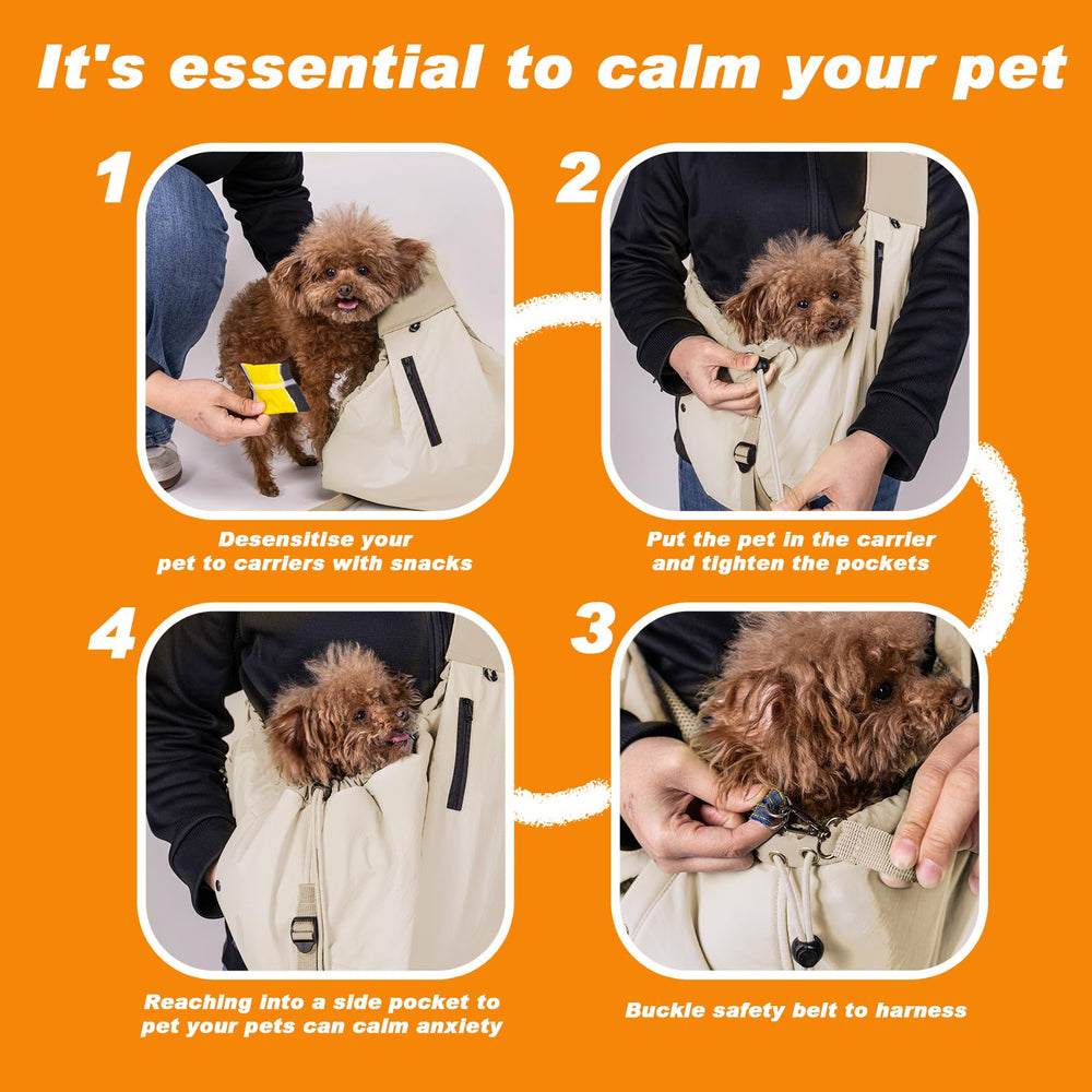 SENIOR BUDDAY dog carrier sling is machine washable to simplify cleanup after trips
