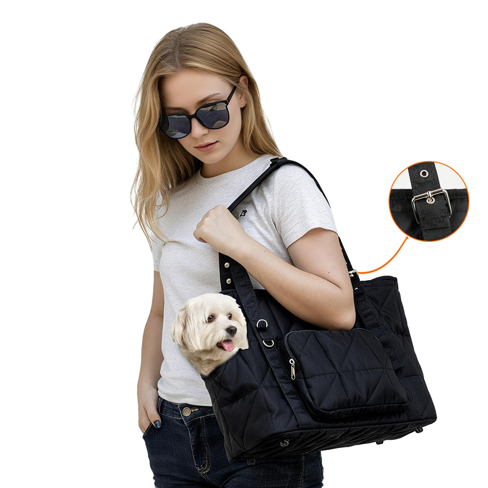 SENIOR BUDDAY dog carrier tote seatbelt slot converts to car seat