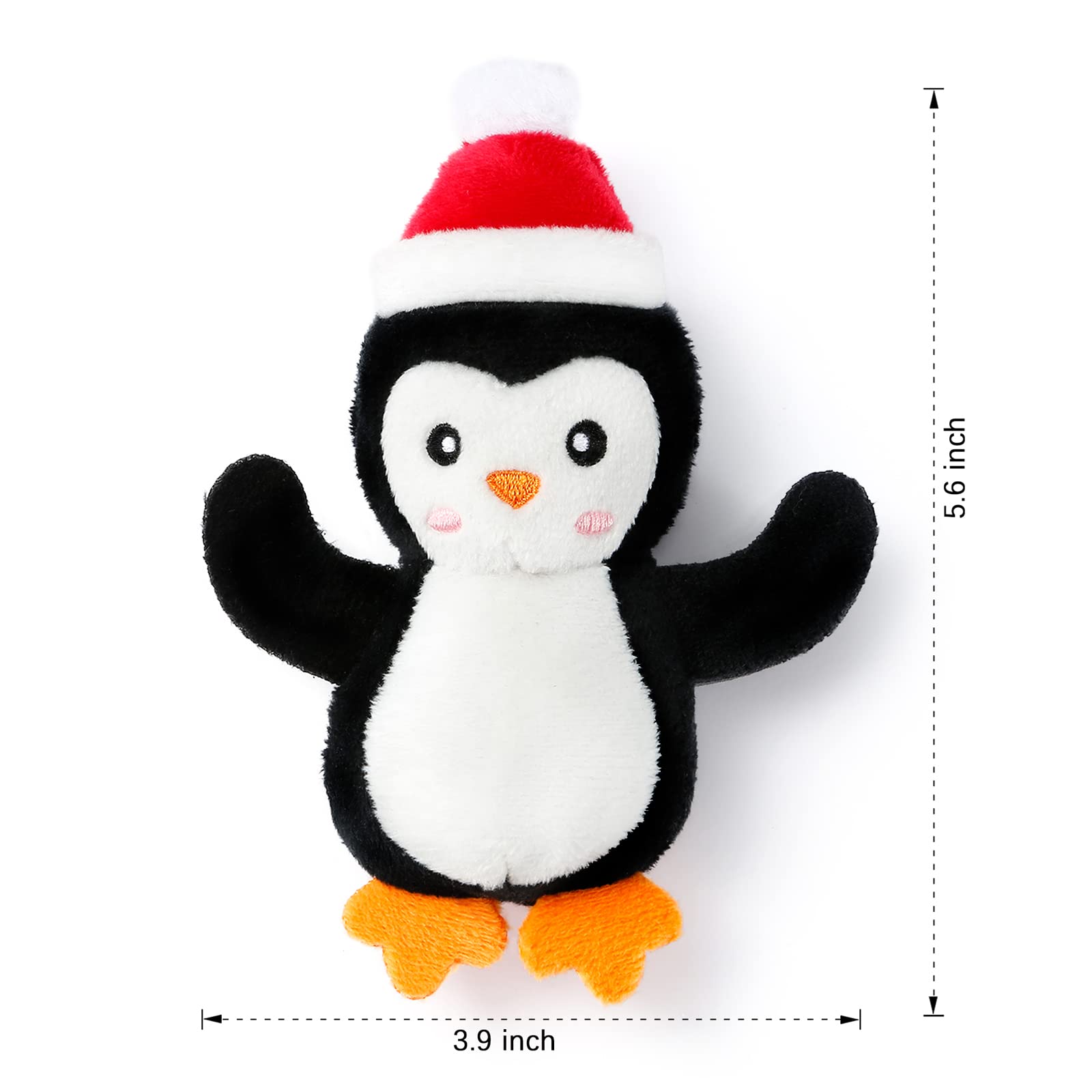 Senneny Christmas catnip toy Penguin plush for seasonal charm and play.