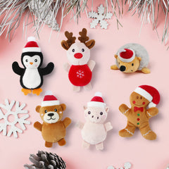 Senneny Christmas catnip toy Piggy plush for active pouncing and discovery.