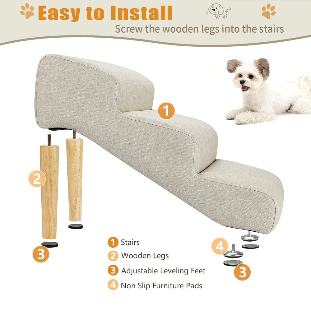 Senneny high-density foam adds soft support for paws and joints