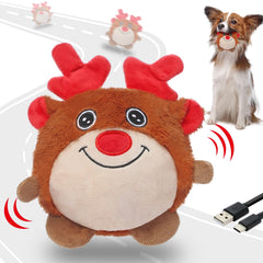 Senneny reindeer ball cover plush, ultra-soft for gentle play