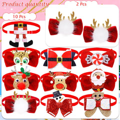 Senniea snowman pattern bow enhances party photos and outfit styling
