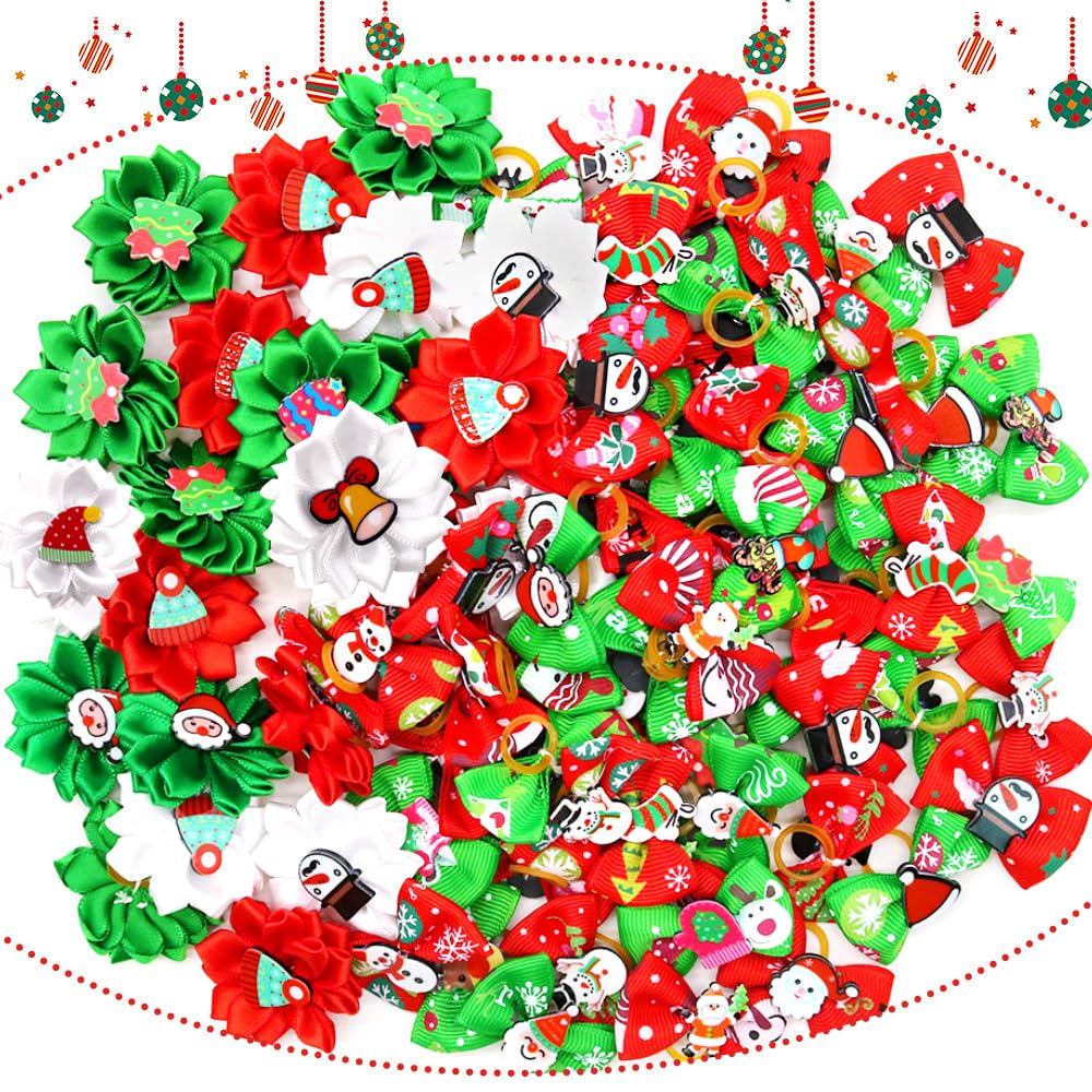 Senniea snowman patch bow adds playful charm to festive collars.