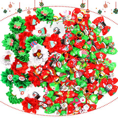 Senniea snowman patch bow adds playful charm to festive collars.
