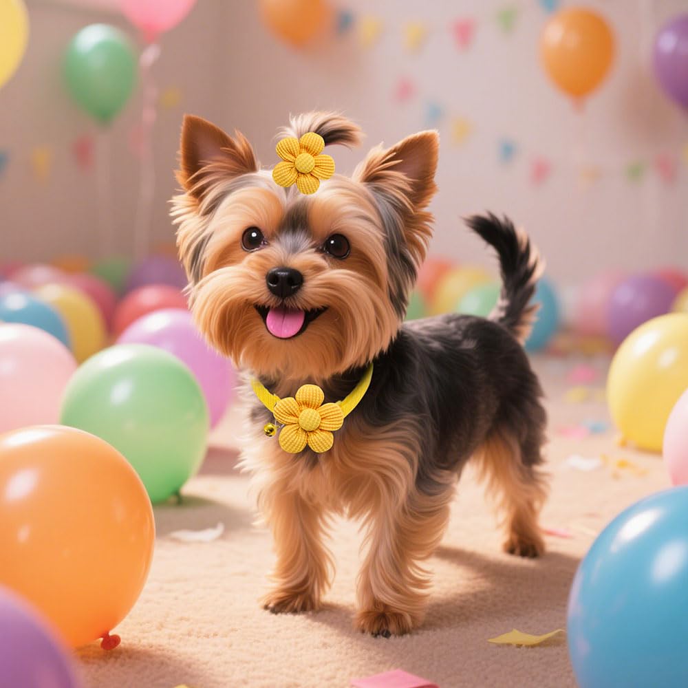 Senniea blue flower bow pairs with denim outfits.