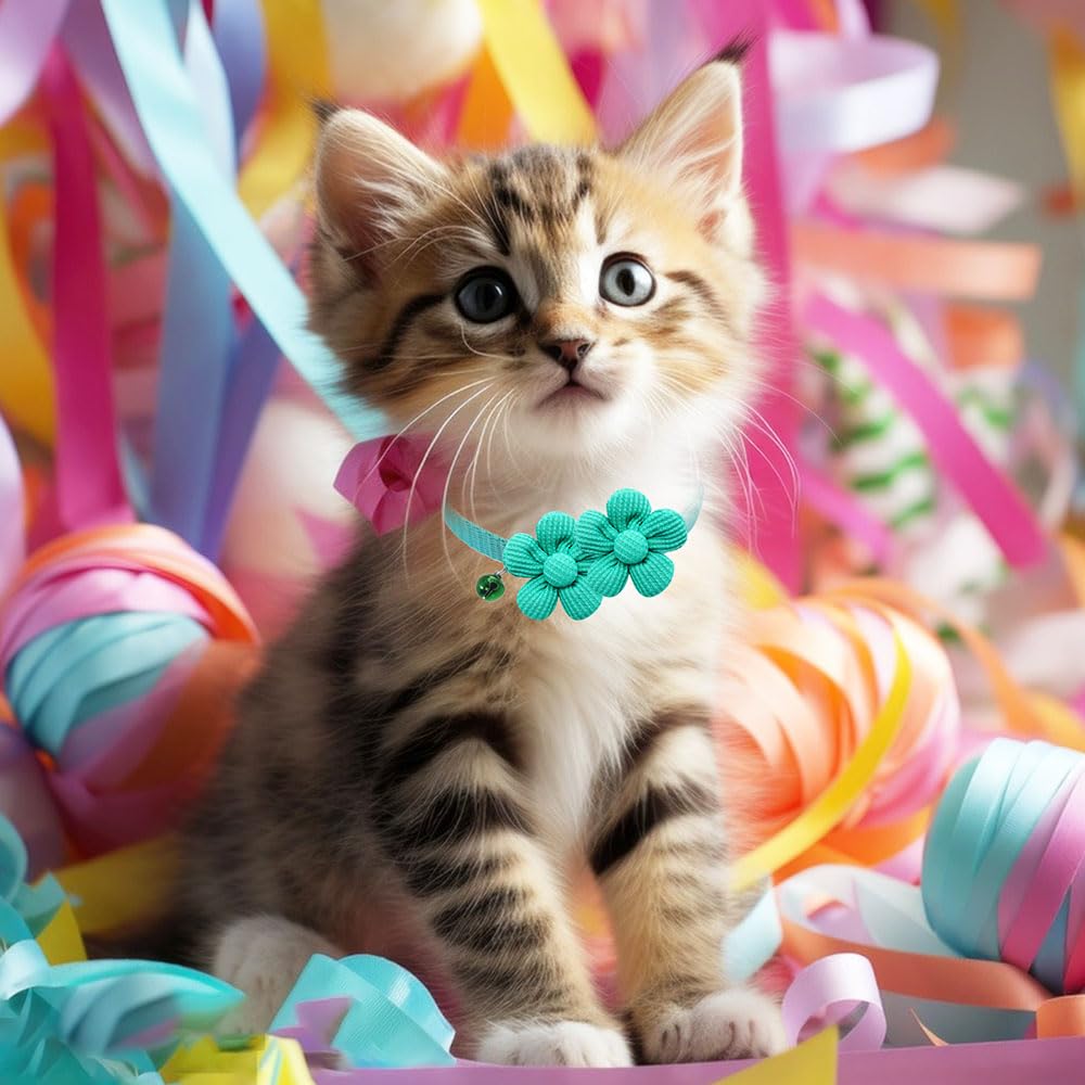 Senniea green flower collar for fresh color accents.