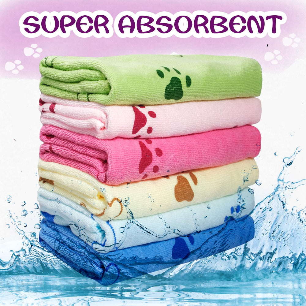 SENONAPO absorbent microfiber towels improve drying during baths or outdoor adventures