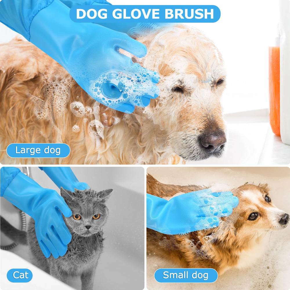 Senquoyn deshedding glove for dry use to remove loose fur quickly.
