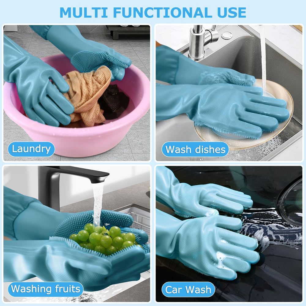 Senquoyn dog washing gloves dishwasher-safe for quick sanitizing after baths.