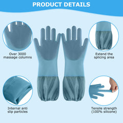 Senquoyn dog washing gloves heat-resistant silicone withstands high-temperature sanitizing.