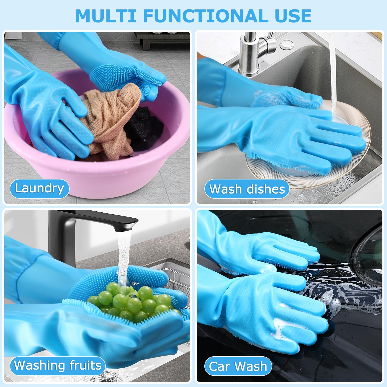 Senquoyn multipurpose glove for car interior, mud, and pet coat care.