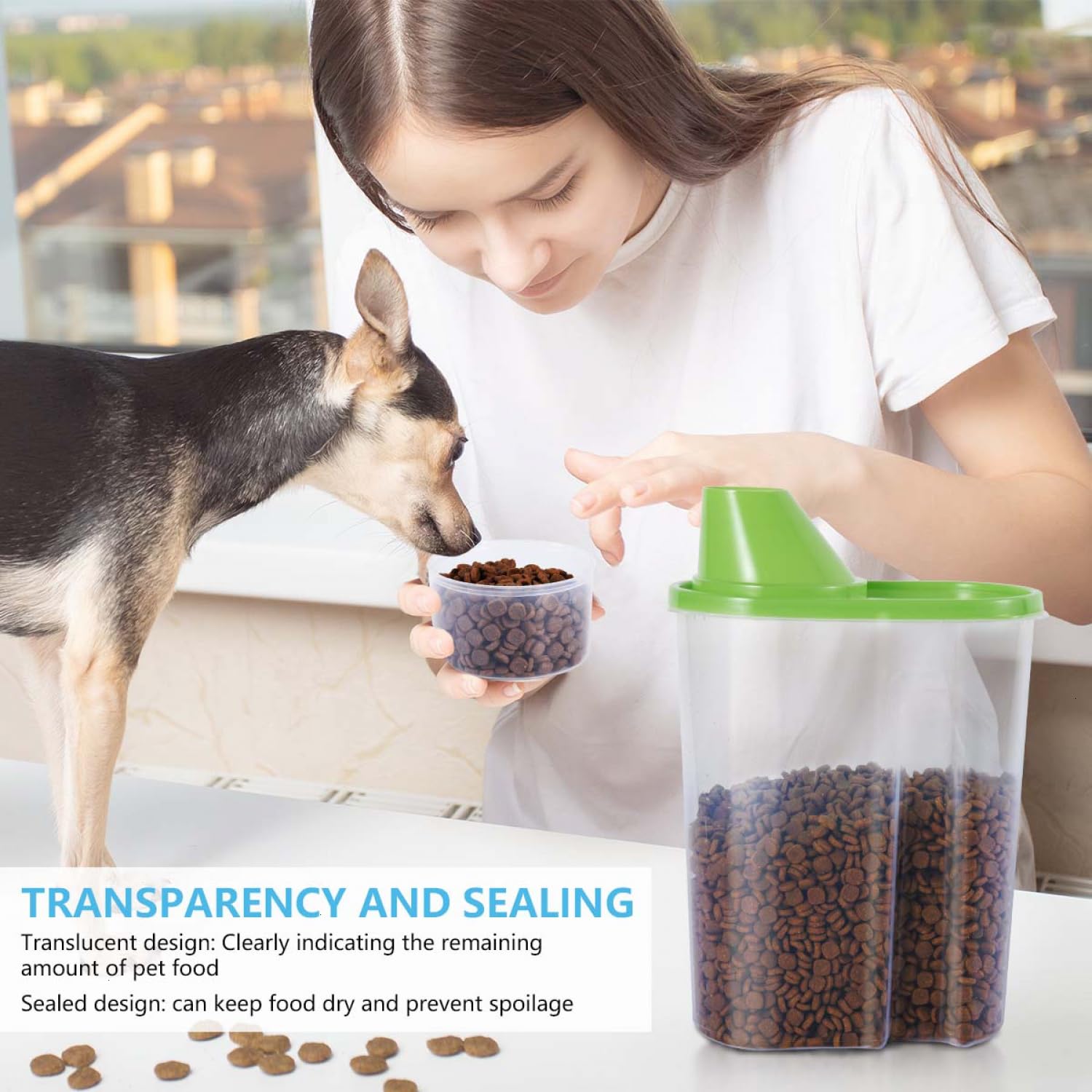 SenseYo color-variant set helps color-code pet food by pet.