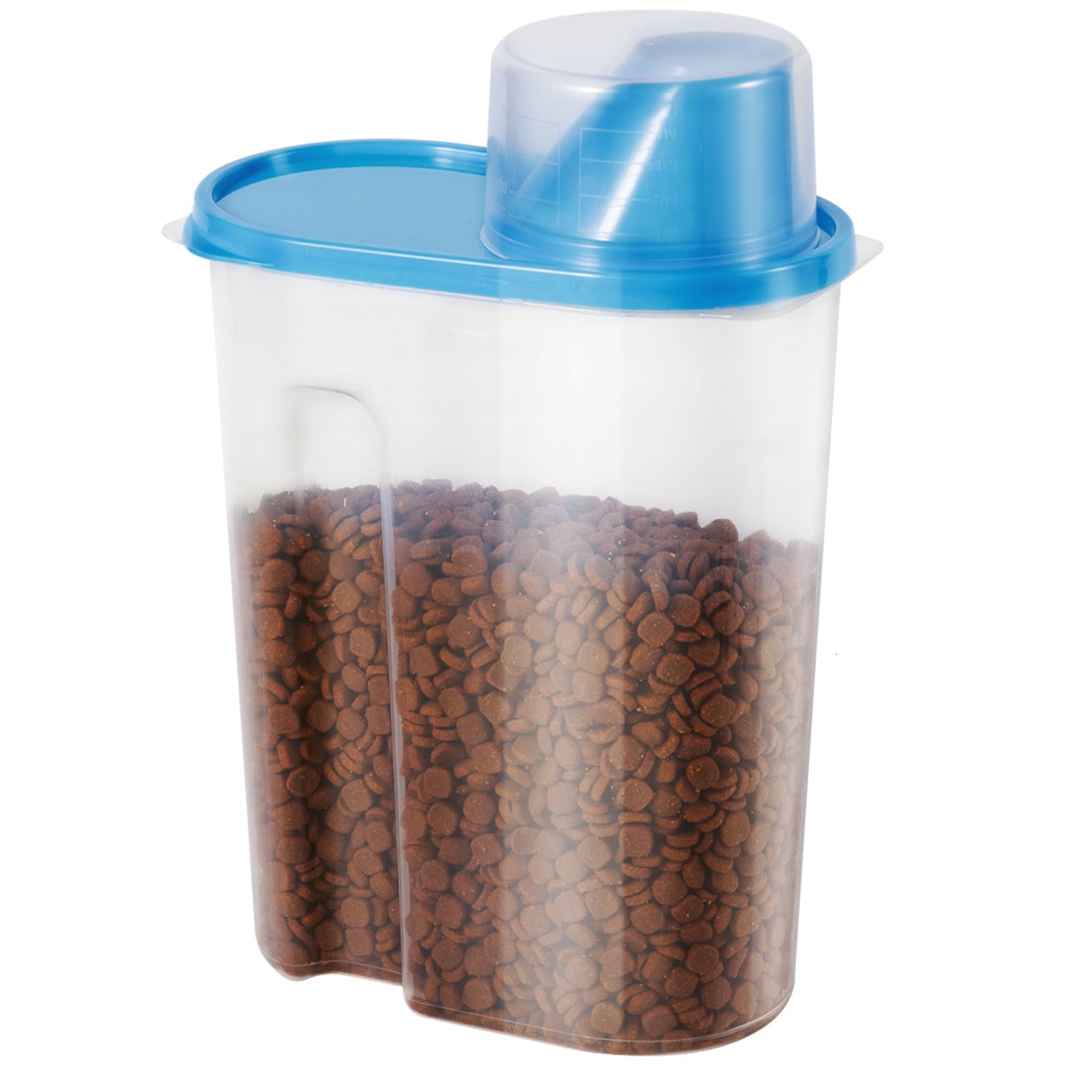 SenseYo pet food storage container blue shows durable BPA-free design for long-term storage.