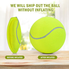 SenseYo Pomeat ball pump included with the giant tennis ball set