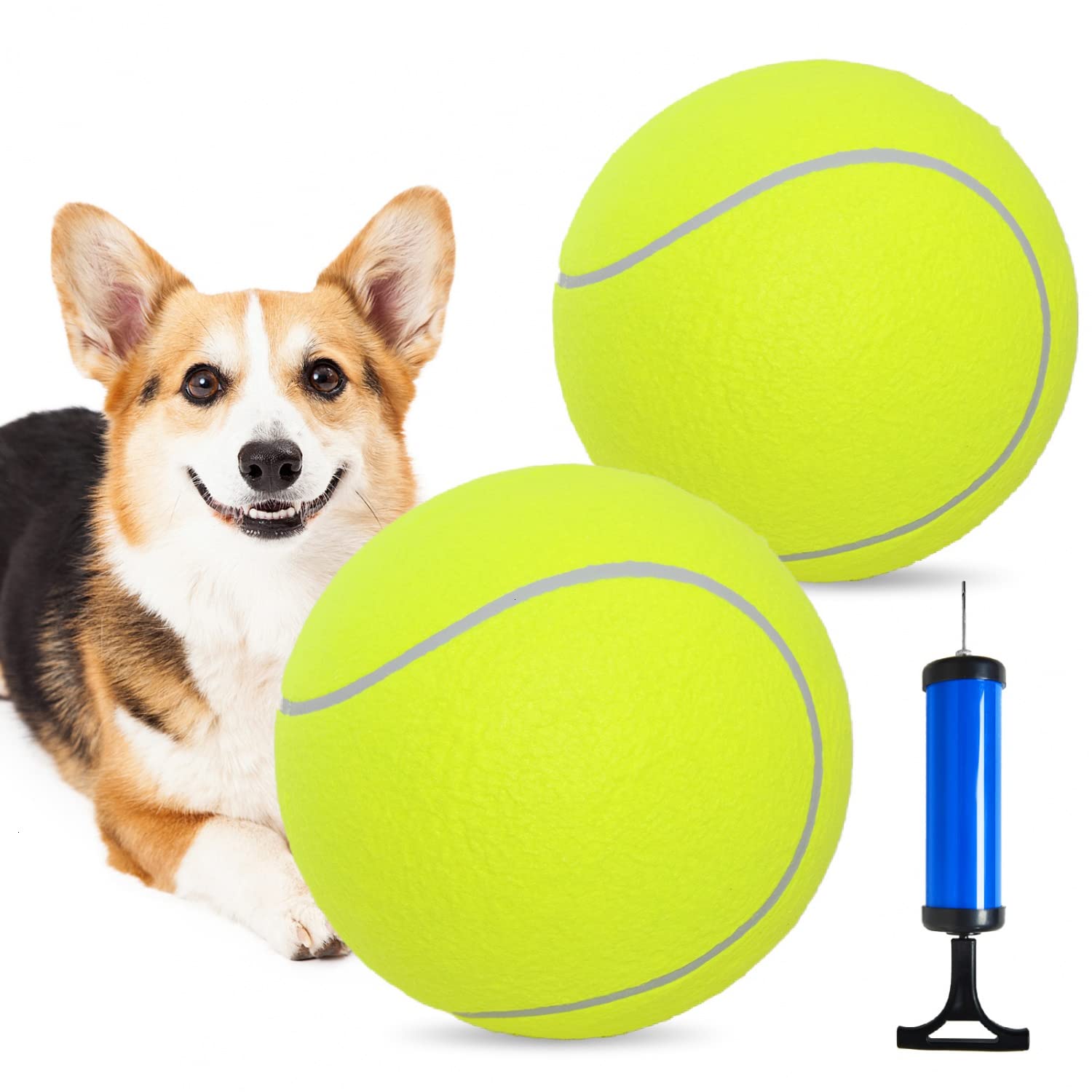 SenseYo Pomeat giant tennis ball image ready for outdoor fetch and play