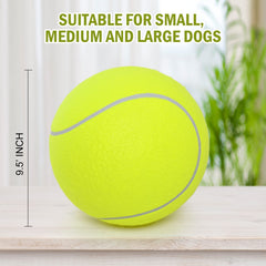 SenseYo Pomeat giant tennis ball inflated with pump for quick setup