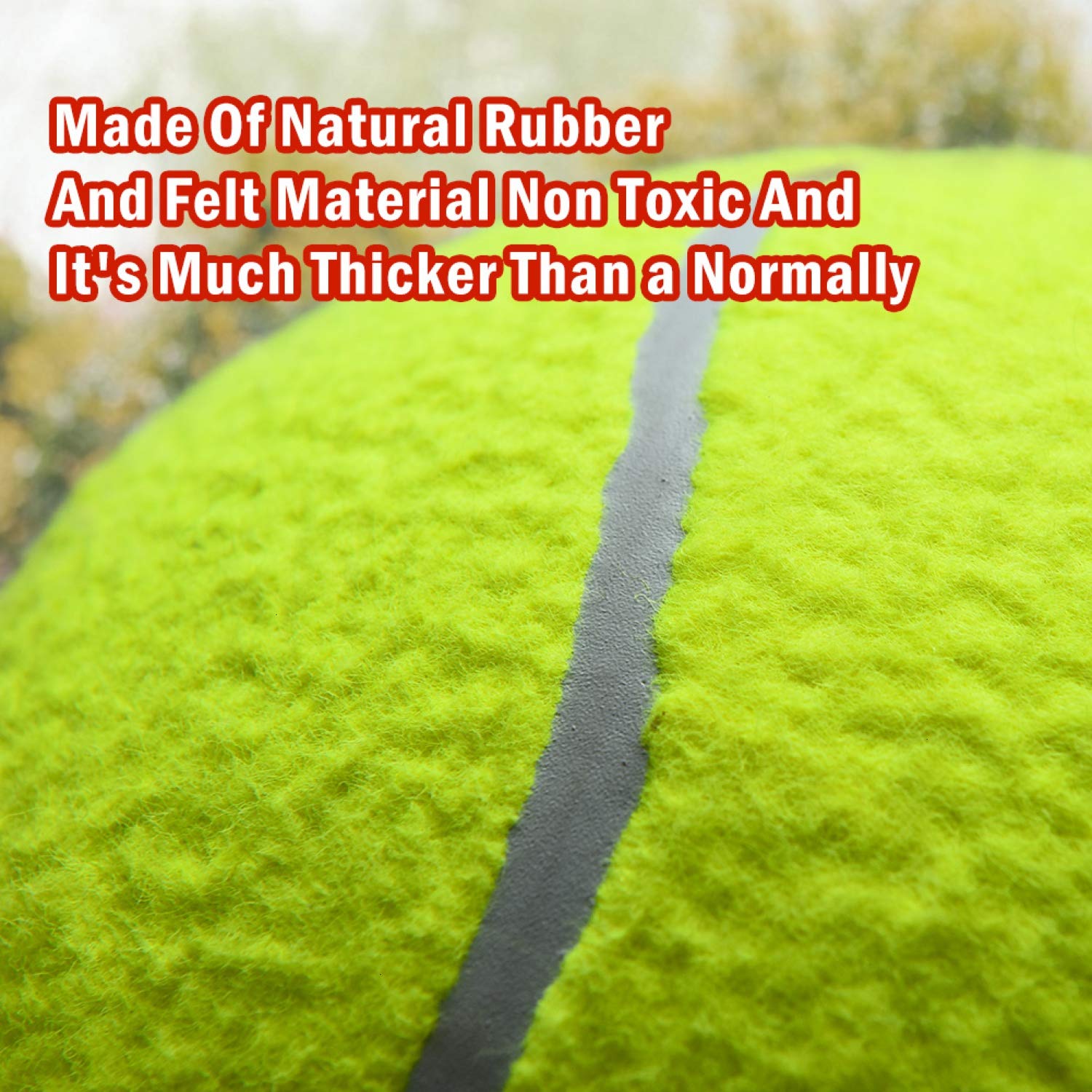 SenseYo Pomeat natural rubber felt dog toy, gentle on teeth during play.