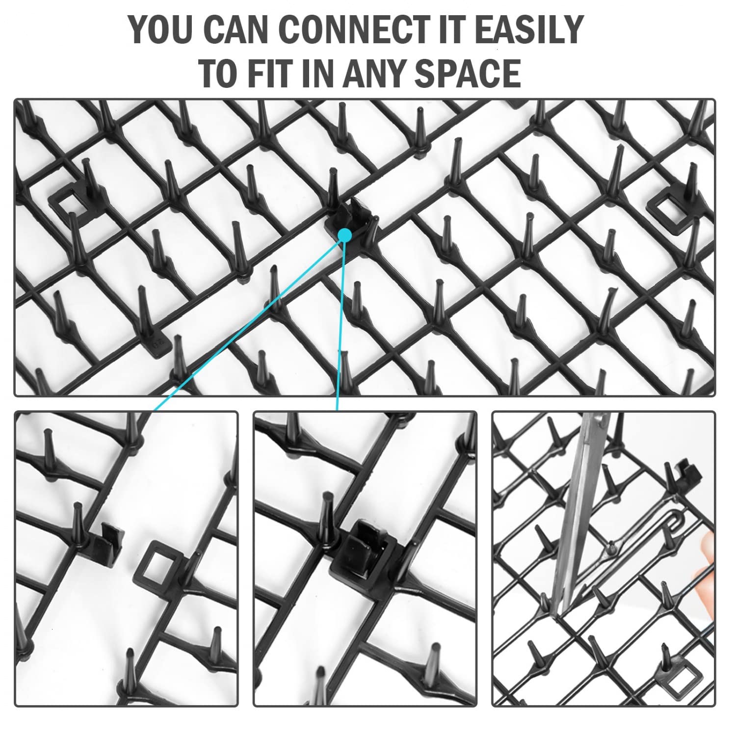 SenseYo Pomeat durable plastic scat mat protects lawns and yards.