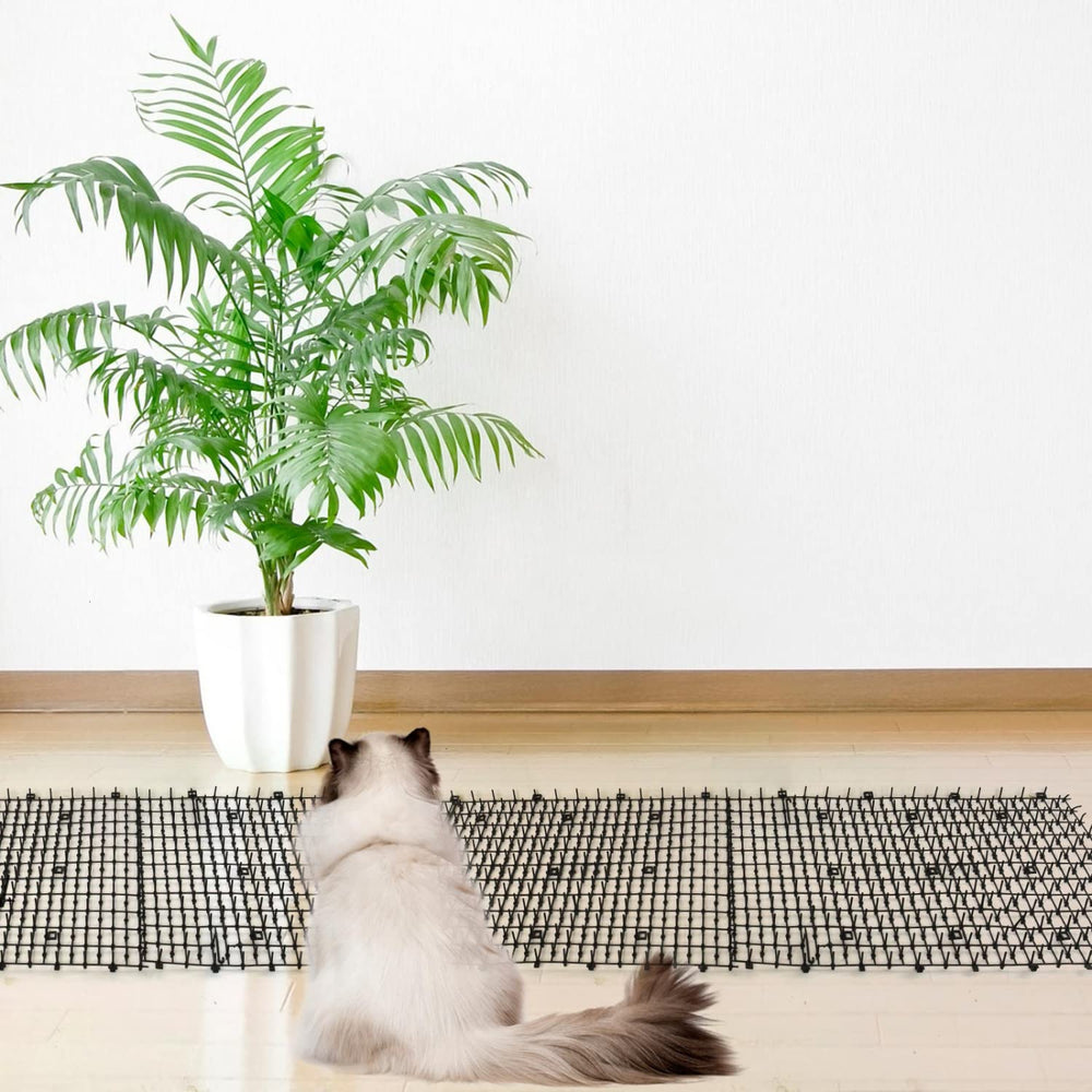 SenseYo Pomeat scat mat on furniture deters scratching.