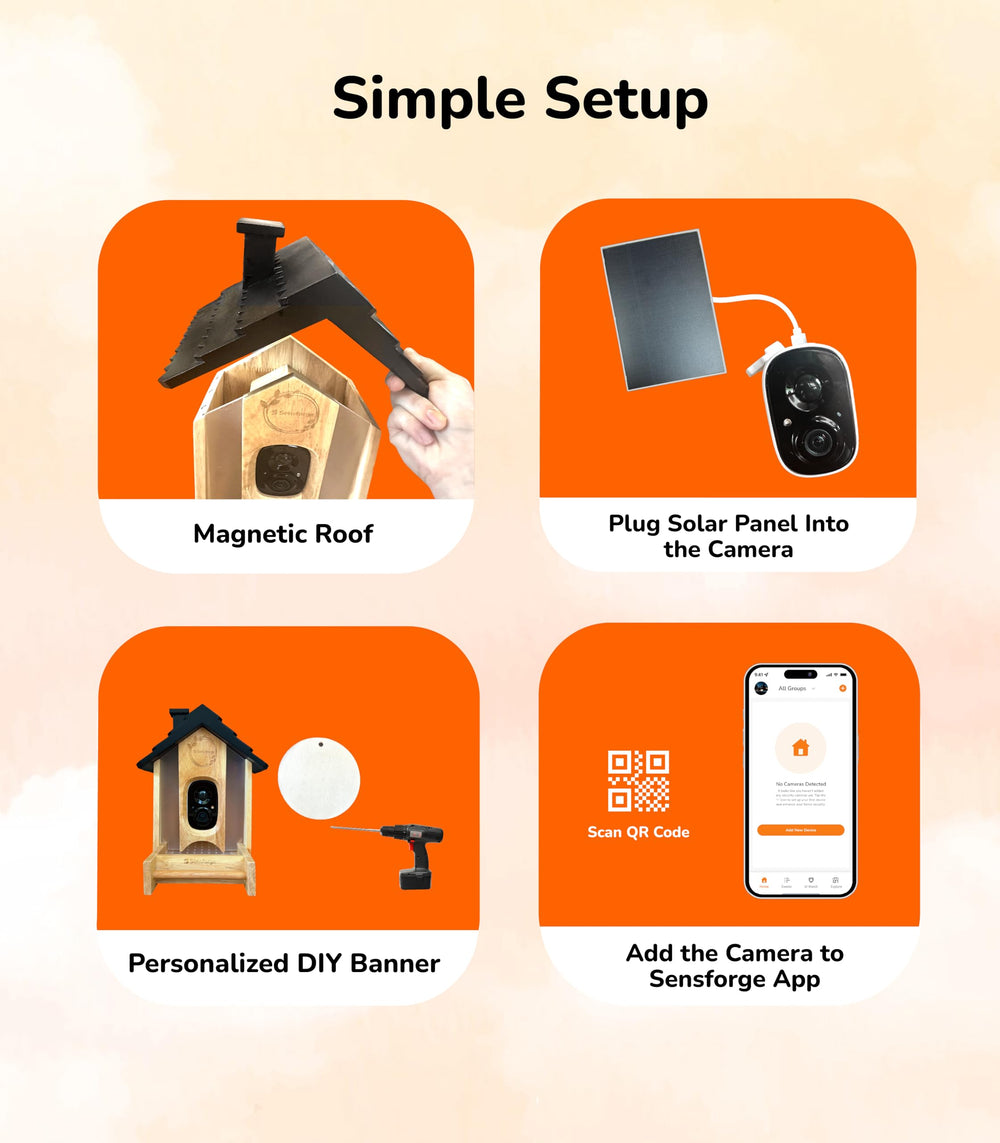 Sensforge installation view demonstrates quick setup with pre-installed microSD storage.