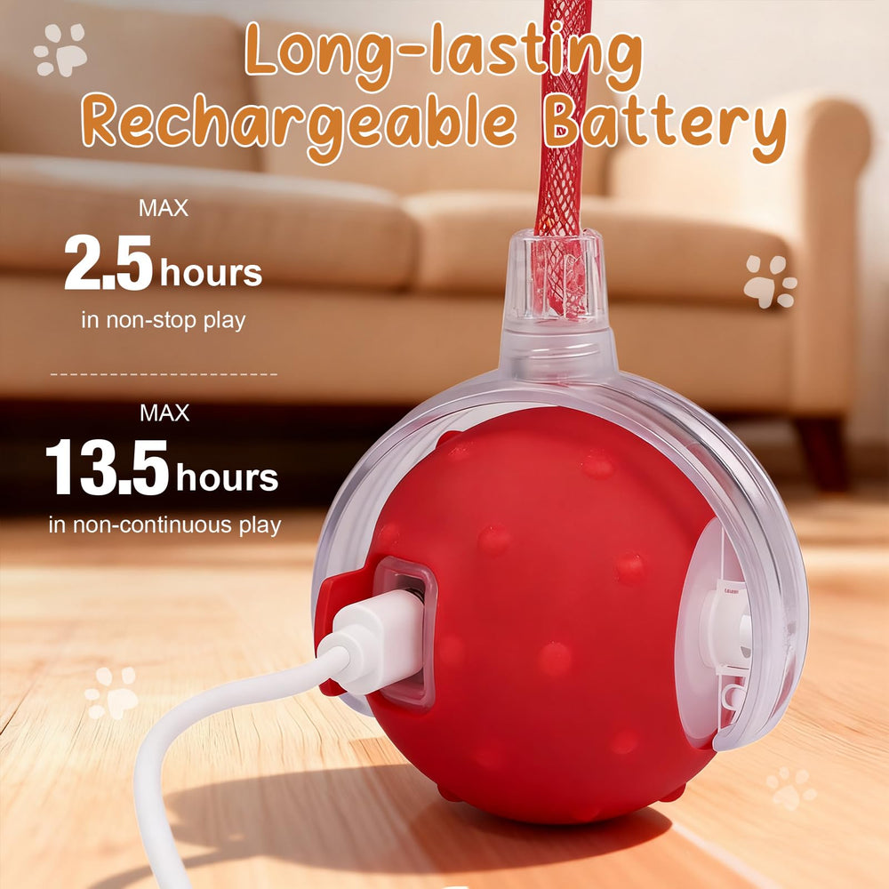 Sentoo interactive cat ball toy audio-visual stimulation during playtime for enhanced engagement