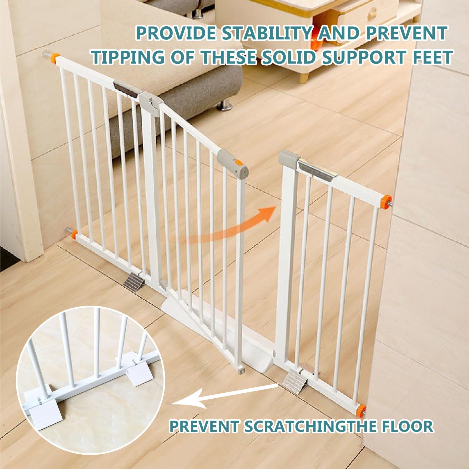 senylanhxy pet-gate-stability image shows reliable support during daily use