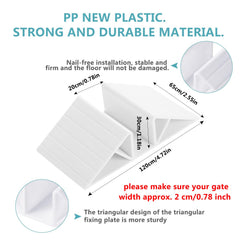 senylanhxy triangle-foot-pack-back view demonstrates secure fit with fences