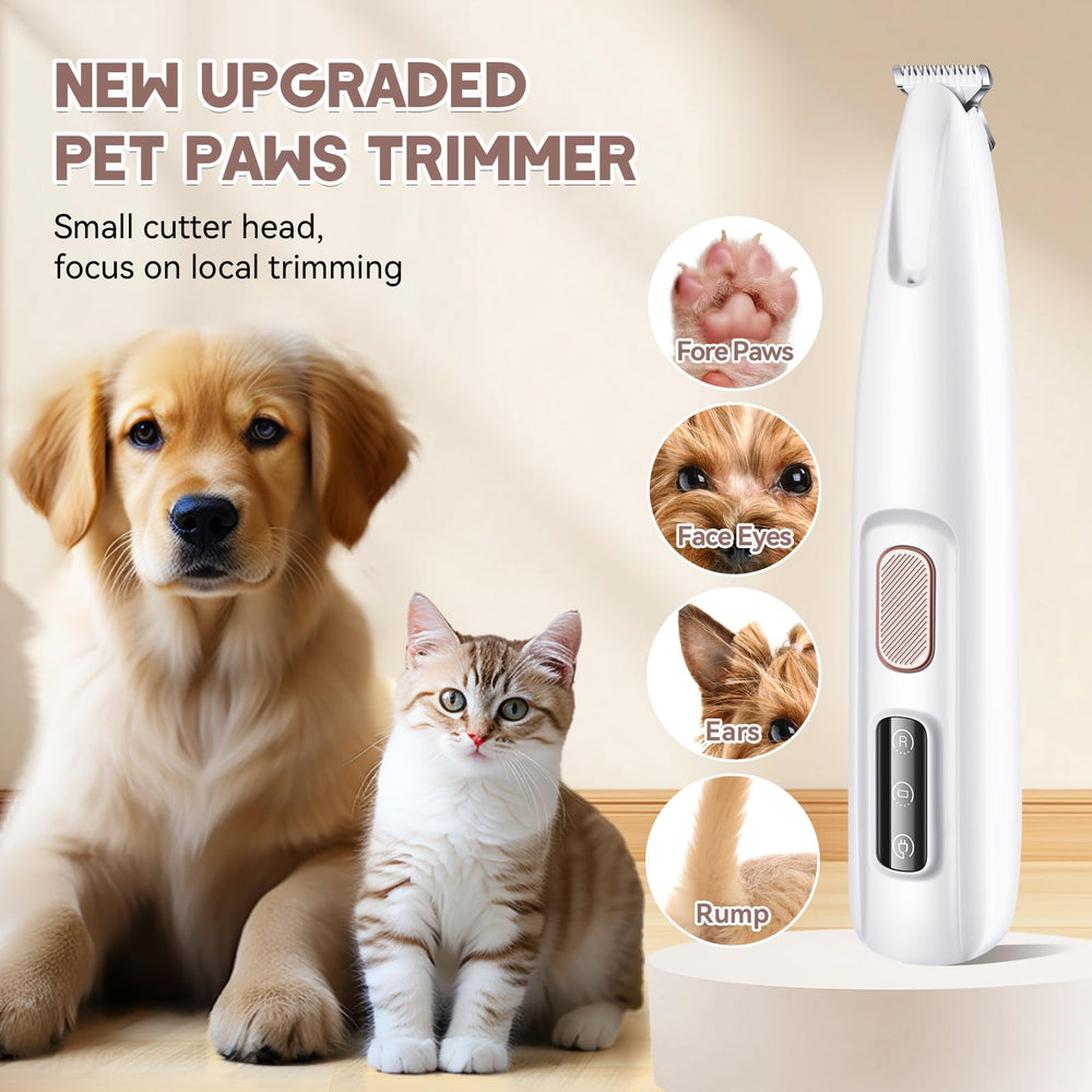 SEONEZU dog paw trimmer LED display shows charging status