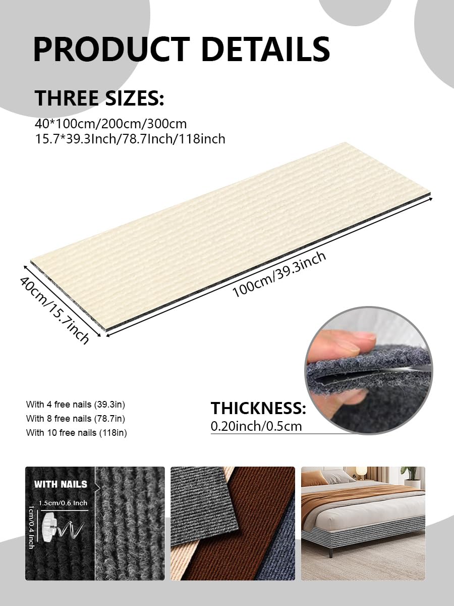 Sepazon adhesive backings securely attach the scratch pad to furniture surfaces.