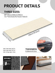 Sepazon adhesive backings securely attach the scratch pad to furniture surfaces.