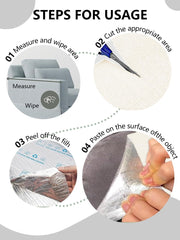 Sepazon felt material close-up shows safe, durable scratch surface.