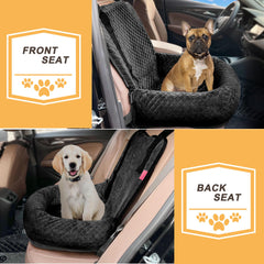 Sephyroth dog car seat internal tether enhances pet safety during drives