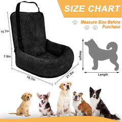 Sephyroth dog car seat soft suede fabric offers plush comfort on every ride