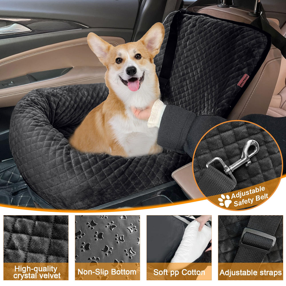 Sephyroth dog car seat waterproof outer keeps surfaces clean during travel