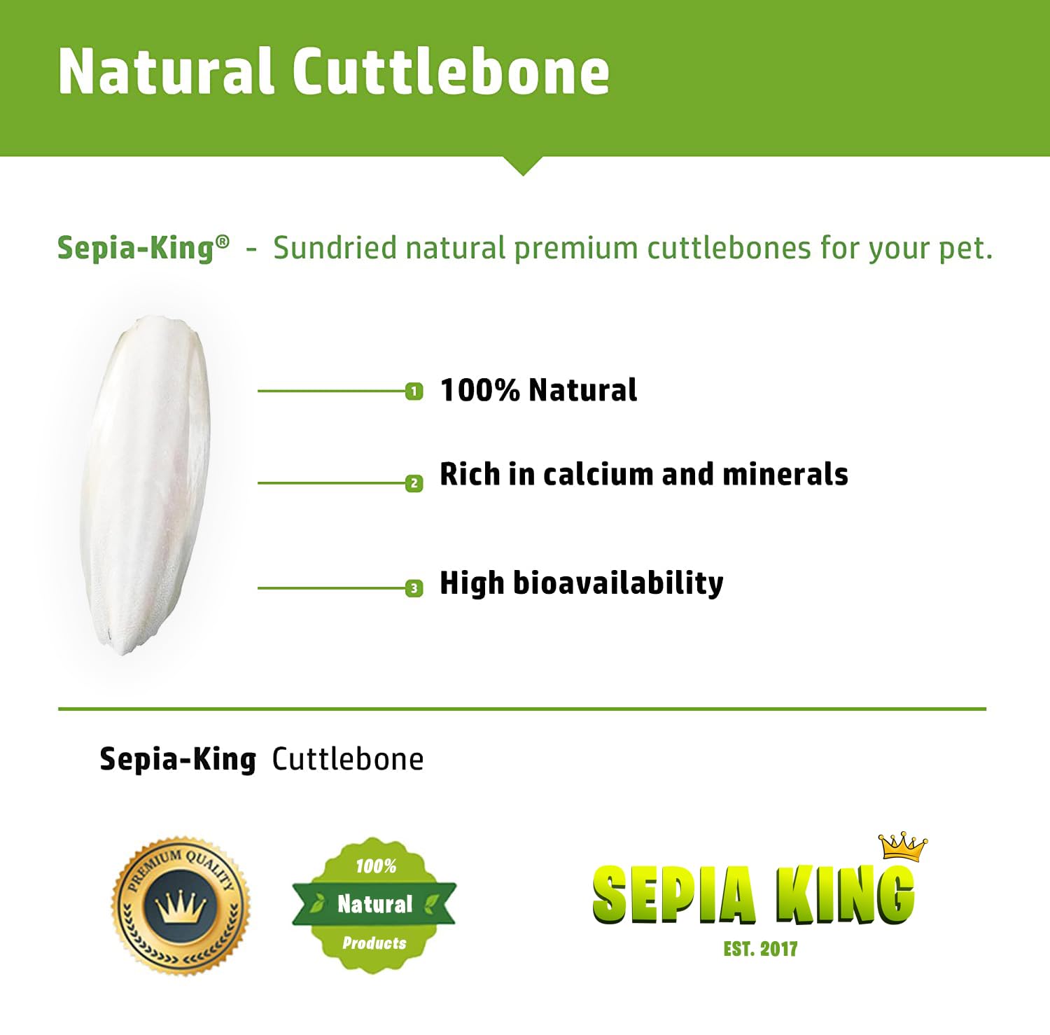 Sepia King floating cuttlebone shown in turtle aquarium for shell health support.