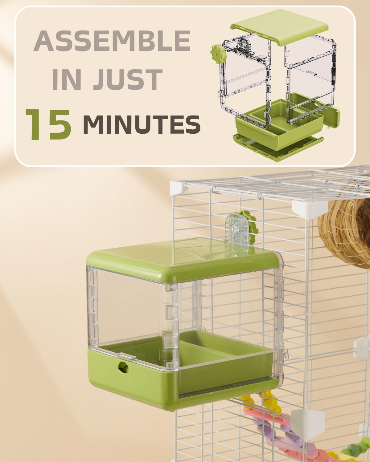 Septillar adaptable mounting system fits a wide range of cages