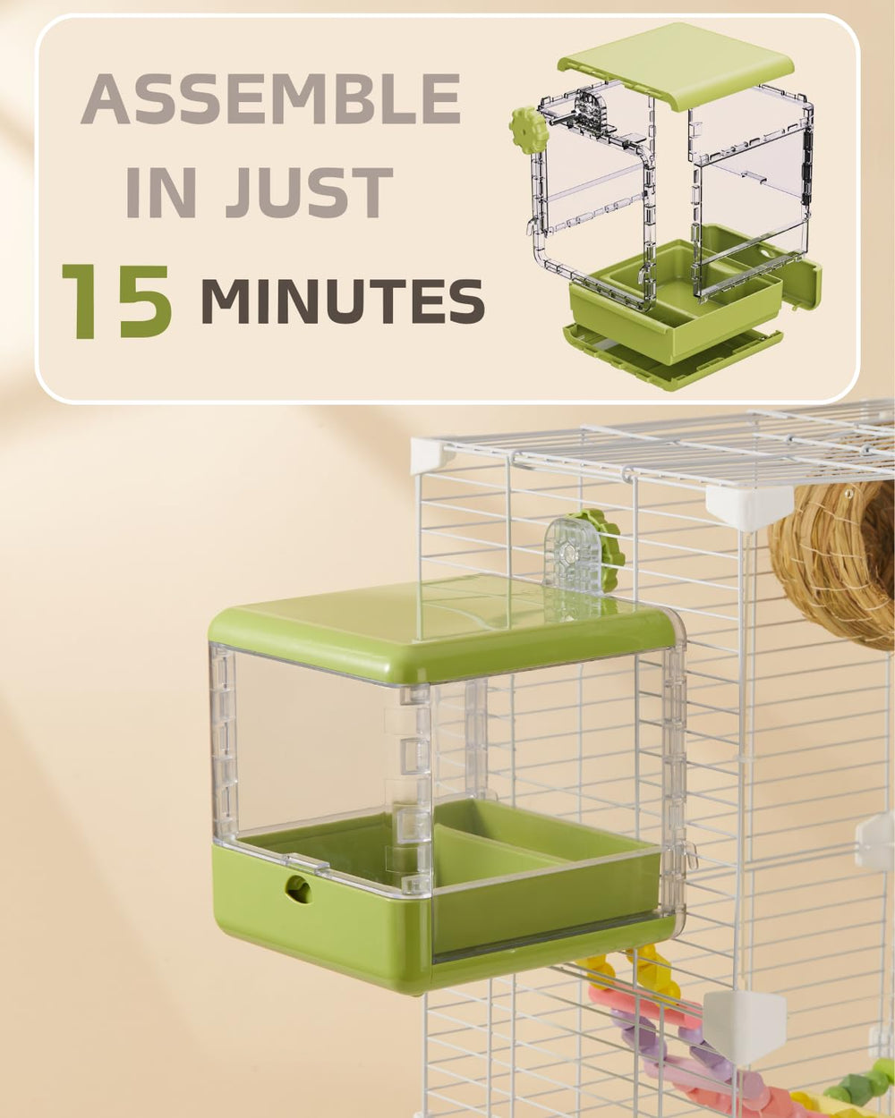 Septillar adaptable mounting system fits a wide range of cages