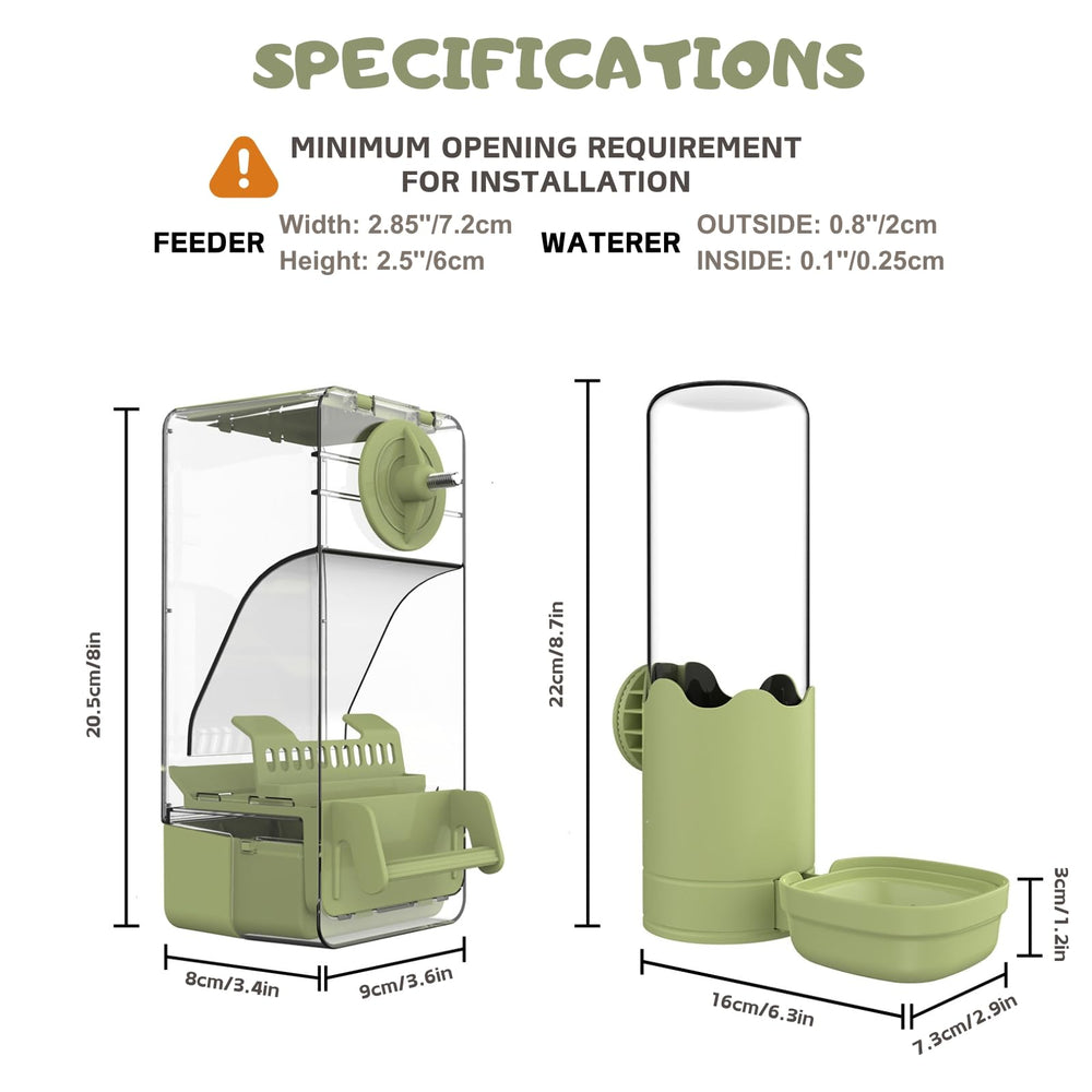 Septillar waterer disassembled for quick cleaning after daily use.
