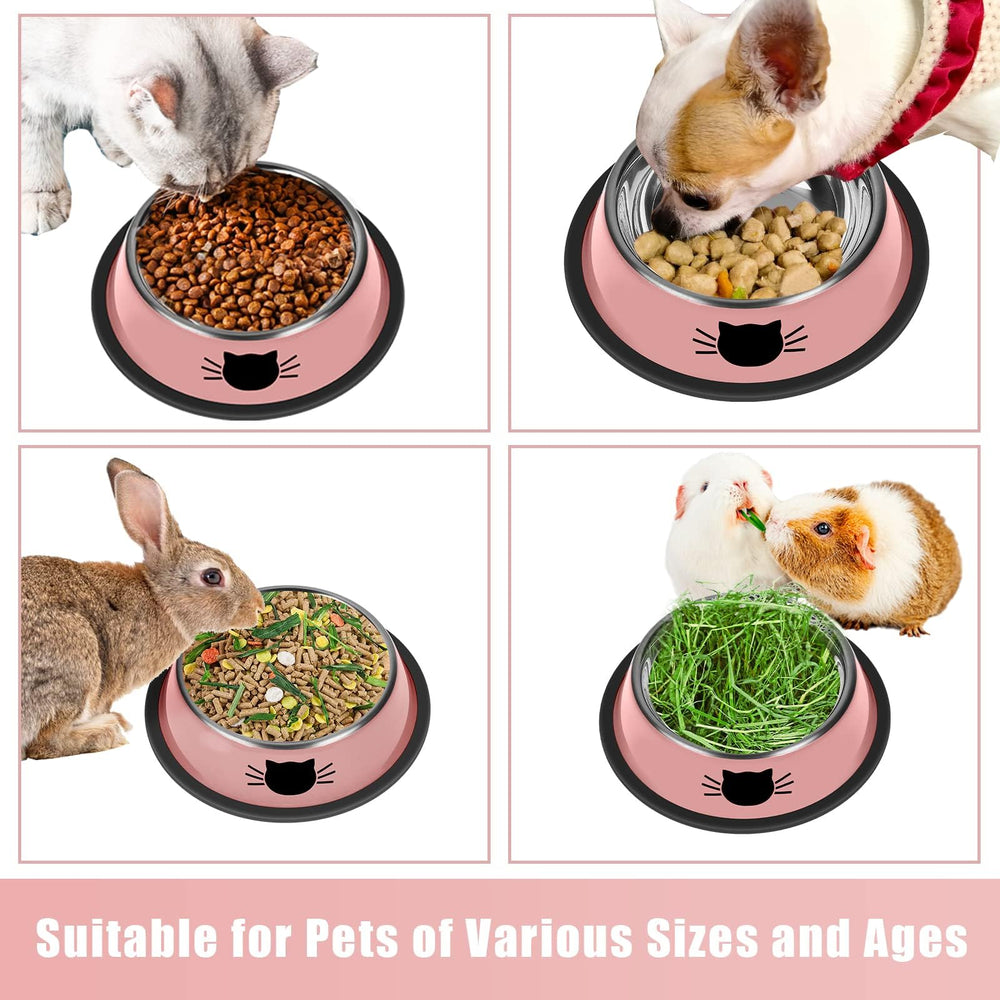 Serentive 7 oz bowls fit cats and small dogs for meals.