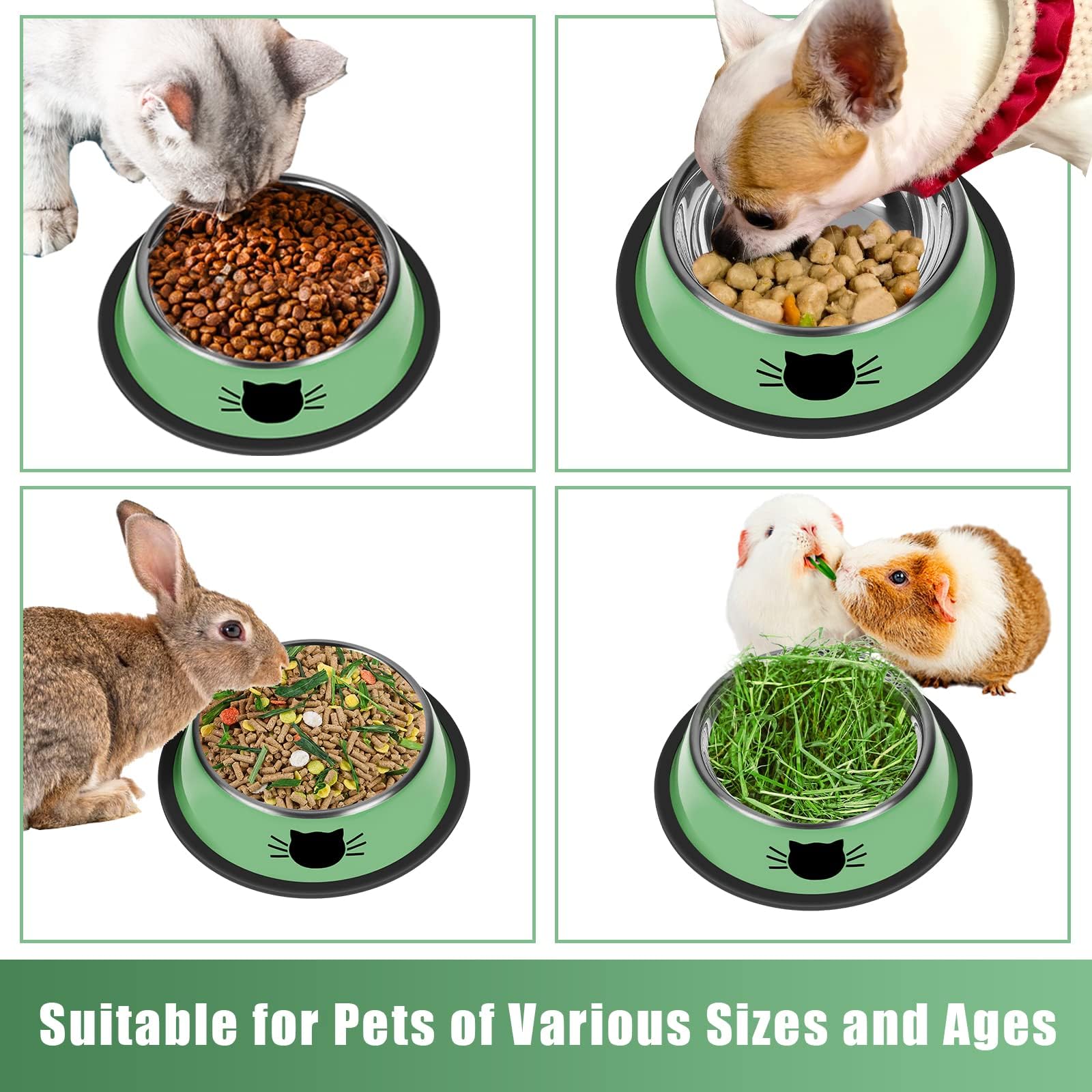 Serentive bowls available in multiple colors to match decor and attract pets.