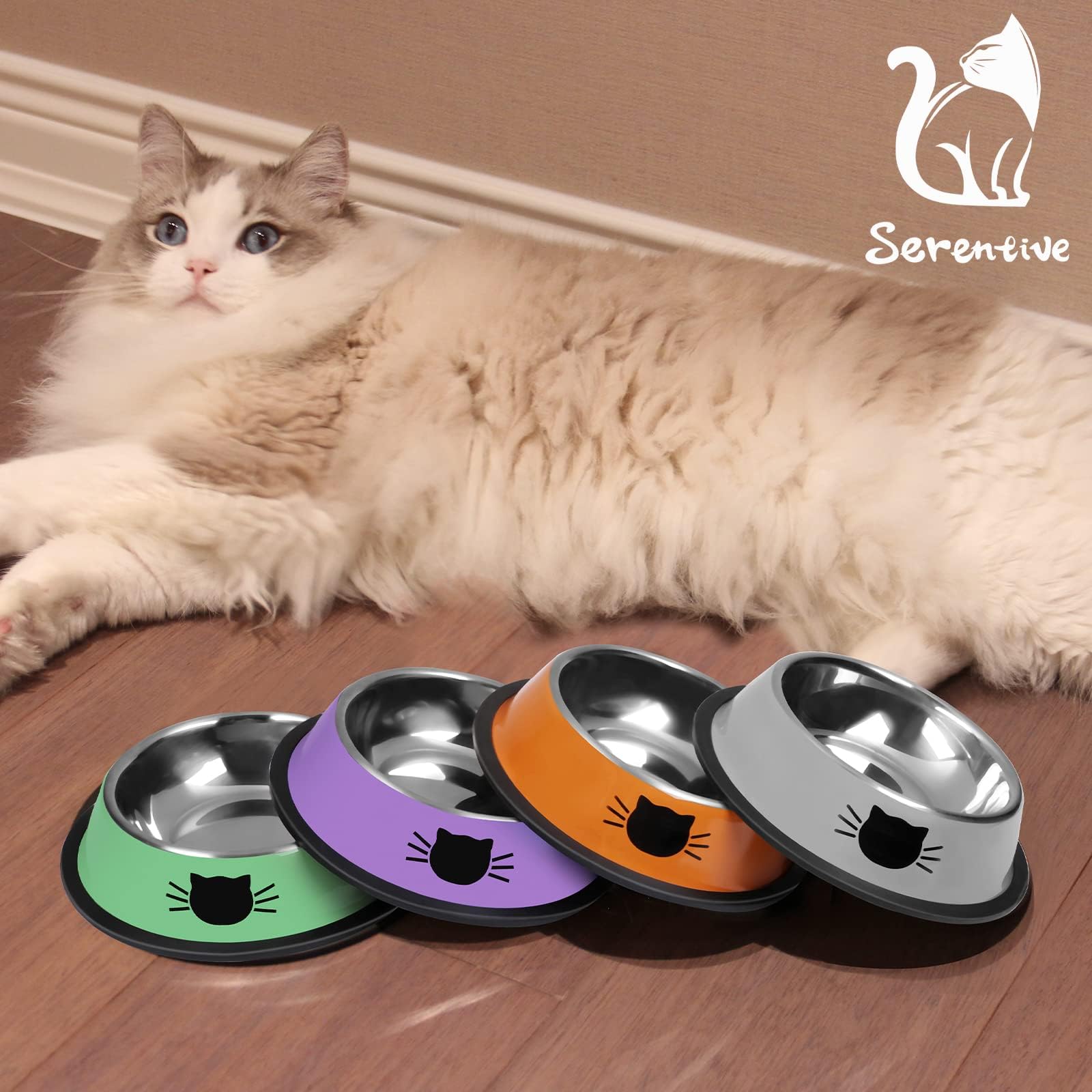 Serentive easy-clean bowls invite quick hand washing after meals.